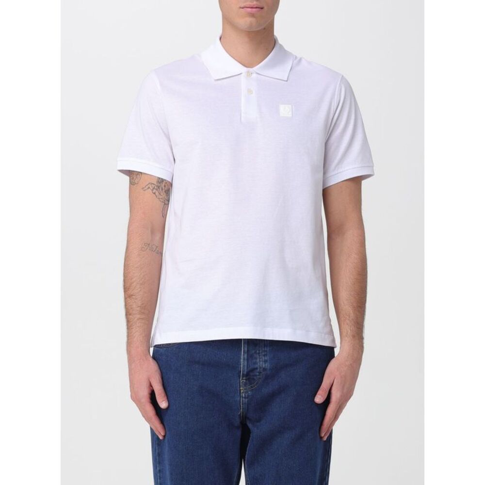 Belstaff Men Cotton Polo With Logo Belstaff
